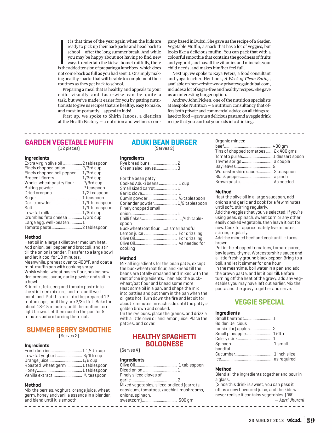 Screenshot of a magazine article featuring Kaya Yoga