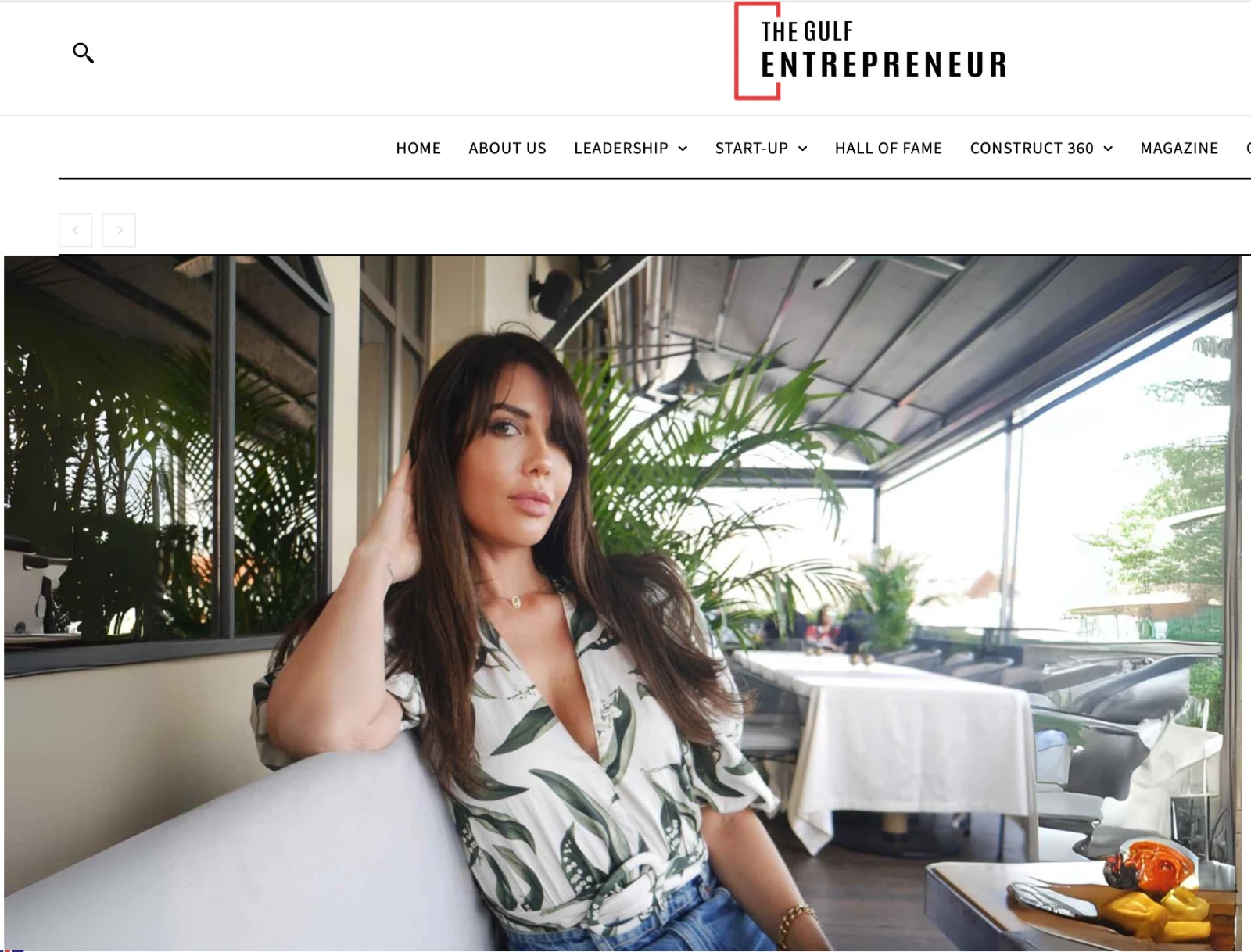 Cover of Gulf Entrepreneur Magazine